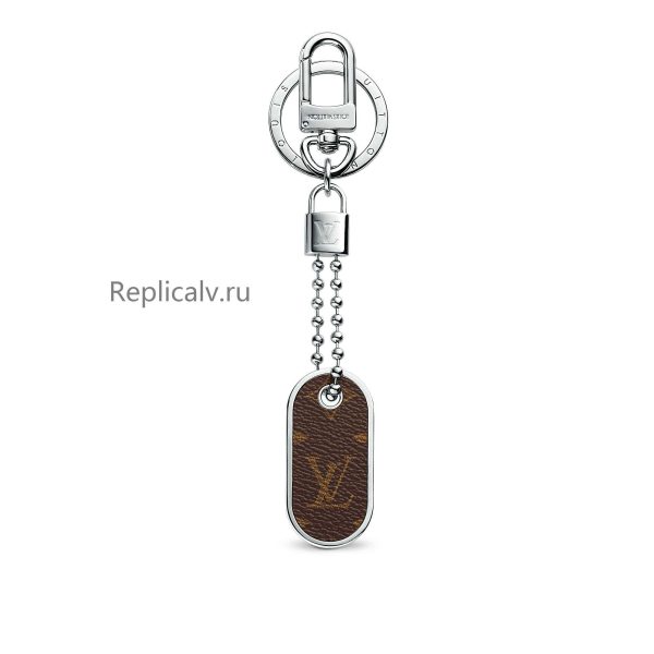 Louis Vuitton Replica Men Accessories Key Holders and More Monogram ID Tab Bag Charm and Key Holder Brown 4052 1