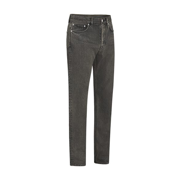 Louis Vuitton Replica Men Ready to wear Denim Grey Washed Slim Jeans 4438 2
