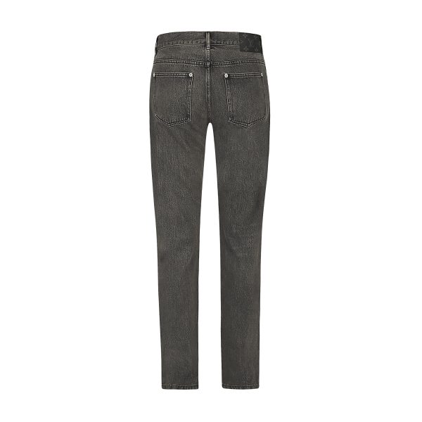 Louis Vuitton Replica Men Ready to wear Denim Grey Washed Slim Jeans 4438 3