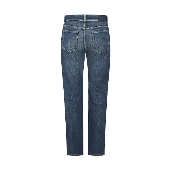 Louis Vuitton Replica Men Ready to wear Denim Indigo Washed Regular Jeans 4435 3