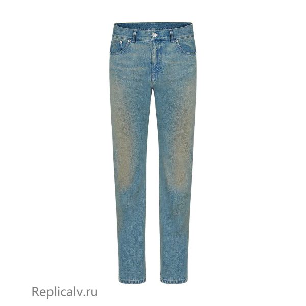 Louis Vuitton Replica Men Ready to wear Denim New Washed Slim Jeans 4423 1 1