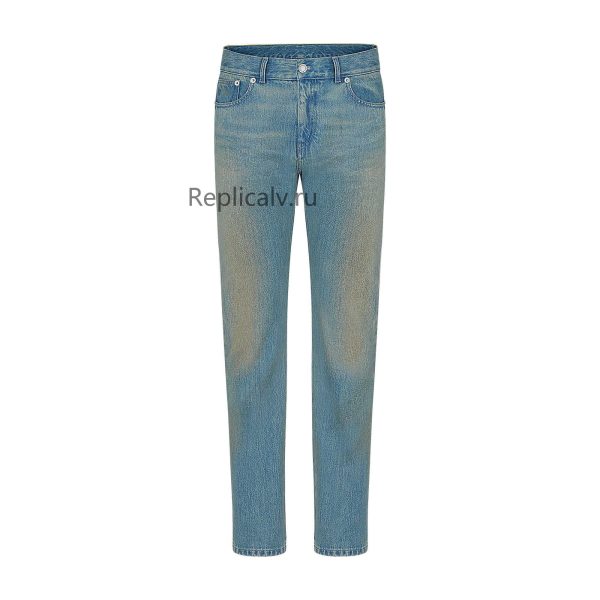 Louis Vuitton Replica Men Ready to wear Denim New Washed Slim Jeans 4423 1