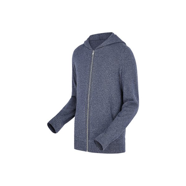 Louis Vuitton Replica Men Ready to wear Knitwear Classic Zip Up Hoodie Bleu Orage 4341 2