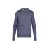 Louis Vuitton Replica Men Ready to wear Knitwear Leather Patch Crewneck bleu grise 4357 1 1