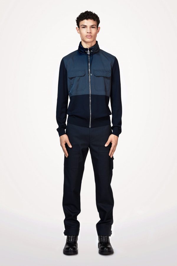 Louis Vuitton Replica Men Ready to wear Knitwear Mix Wool And Nylon Zip Blouson 4354 2 scaled 1