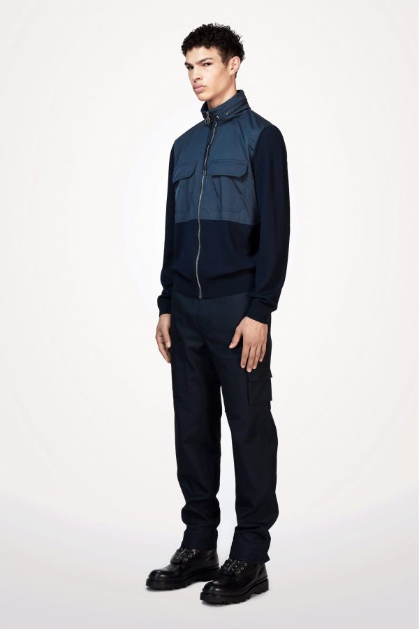Louis Vuitton Replica Men Ready to wear Knitwear Mix Wool And Nylon Zip Blouson 4354 4 scaled 1