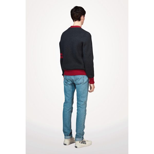 Louis Vuitton Replica Men Ready to wear Knitwear Varsity Cardigan With Patches 4348 5