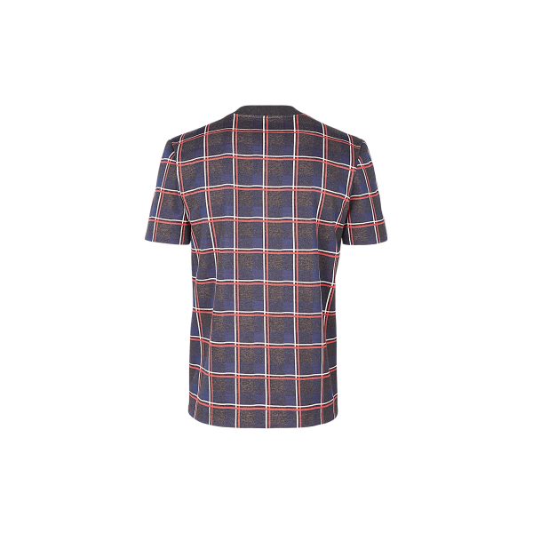 Louis Vuitton Replica Men Ready to wear T shirts Polos and Sweatshirts Check Jacquard T Shirt 4328 3