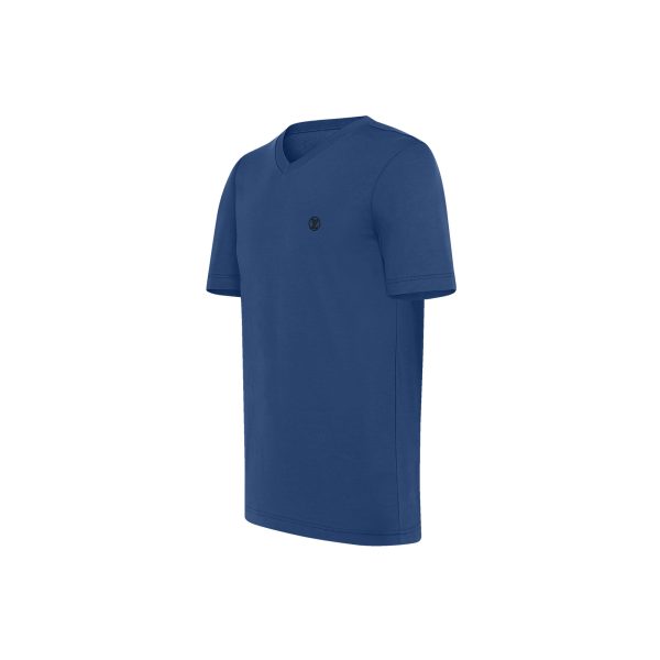 Louis Vuitton Replica Men Ready to wear T shirts Polos and Sweatshirts Classic V Neck T Shirt Bleu Orage 4324 2