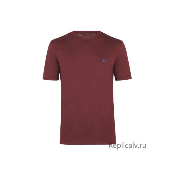 Louis Vuitton Replica Men Ready to wear T shirts Polos and Sweatshirts Classic V Neck T Shirt Lie De Vin 4323 1 1
