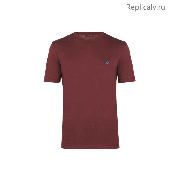 Louis Vuitton Replica Men Ready to wear T shirts Polos and Sweatshirts Classic V Neck T Shirt Lie De Vin 4323 1