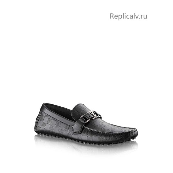 Louis Vuitton Replica Men Shoes Loafers and Driving Shoes Hockenheim Moccasin Onyx 4469 1 1