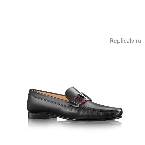 Louis Vuitton Replica Men Shoes Loafers and Driving Shoes Montaigne Loafer Black 4477 1 1