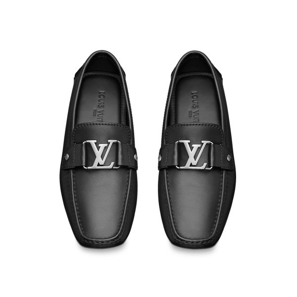 Louis Vuitton Replica Men Shoes Loafers and Driving Shoes Monte Carlo Car Shoe Black 4482 2