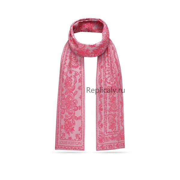Louis Vuitton Replica Women Accessories Scarves and shawls Flower Trunk Maxi Bandeau Grey 2010 1 1