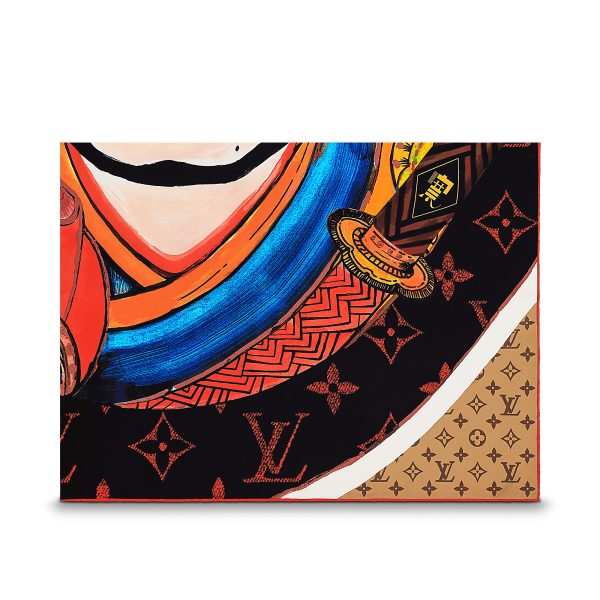 Louis Vuitton Replica Women Accessories Scarves and shawls Kabuki Stickers Square Fashion Show Cruise SS 18 1933 4