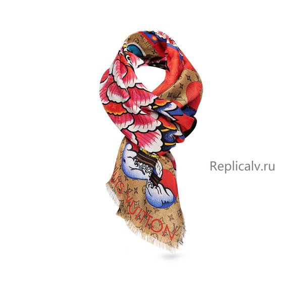 Louis Vuitton Replica Women Accessories Scarves and shawls Kabuki Stickers Stole Fashion Show Cruise SS 18 1932 1 1