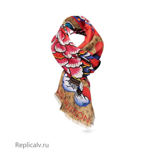 Louis Vuitton Replica Women Accessories Scarves and shawls Kabuki Stickers Stole Fashion Show Cruise SS 18 1932 1