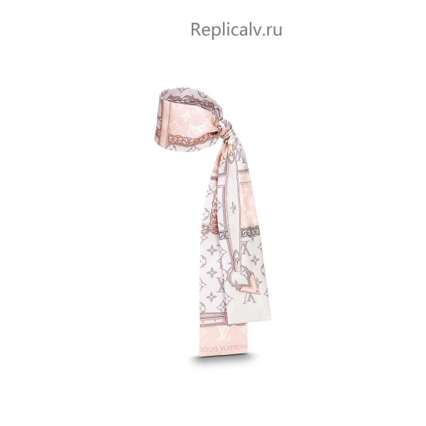 Louis Vuitton Replica Women Accessories Scarves and shawls Monogram Confidential bandeau Light Pink 2005 1 1