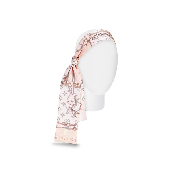 Louis Vuitton Replica Women Accessories Scarves and shawls Monogram Confidential bandeau Light Pink 2005 2