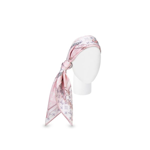Louis Vuitton Replica Women Accessories Scarves and shawls Monogram Confidential square Light Pink 2008 2