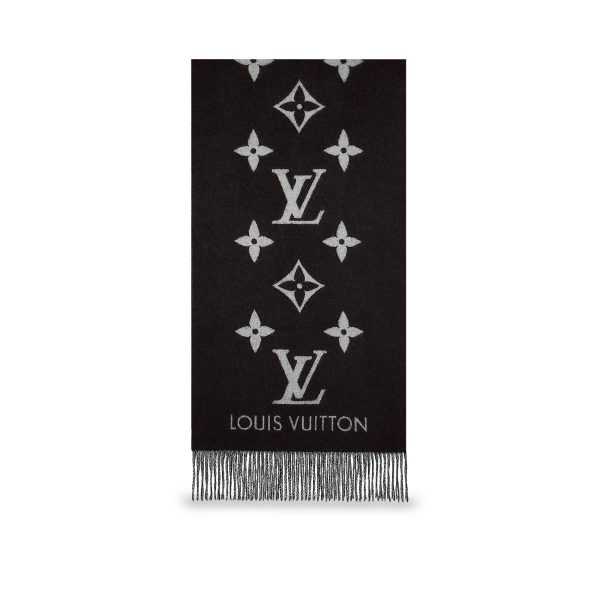 Louis Vuitton Replica Women Accessories Scarves and shawls Reykjavik Scarf Black 1893 2