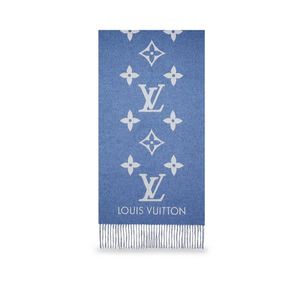 Louis Vuitton Replica Women Accessories Scarves and shawls Reykjavik Scarf Denim 1895 2