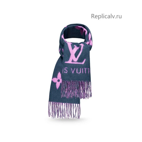 Louis Vuitton Replica Women Accessories Scarves and shawls Reykjavik Scarf Indigo Blue 1896 1