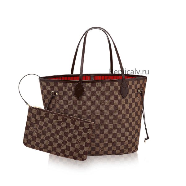 Louis Vuitton Replica Women Handbags Shoulder Bags Neverfull MM Red 272 1