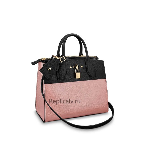 Louis Vuitton Replica Women Handbags Top Handles City Steamer PM Magnolia Noir 104 1