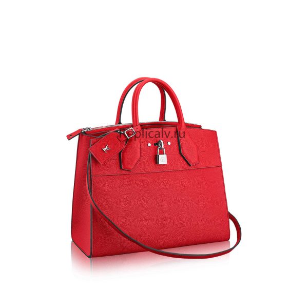 Louis Vuitton Replica Women Handbags Top Handles City Steamer PM Rubis 102 1